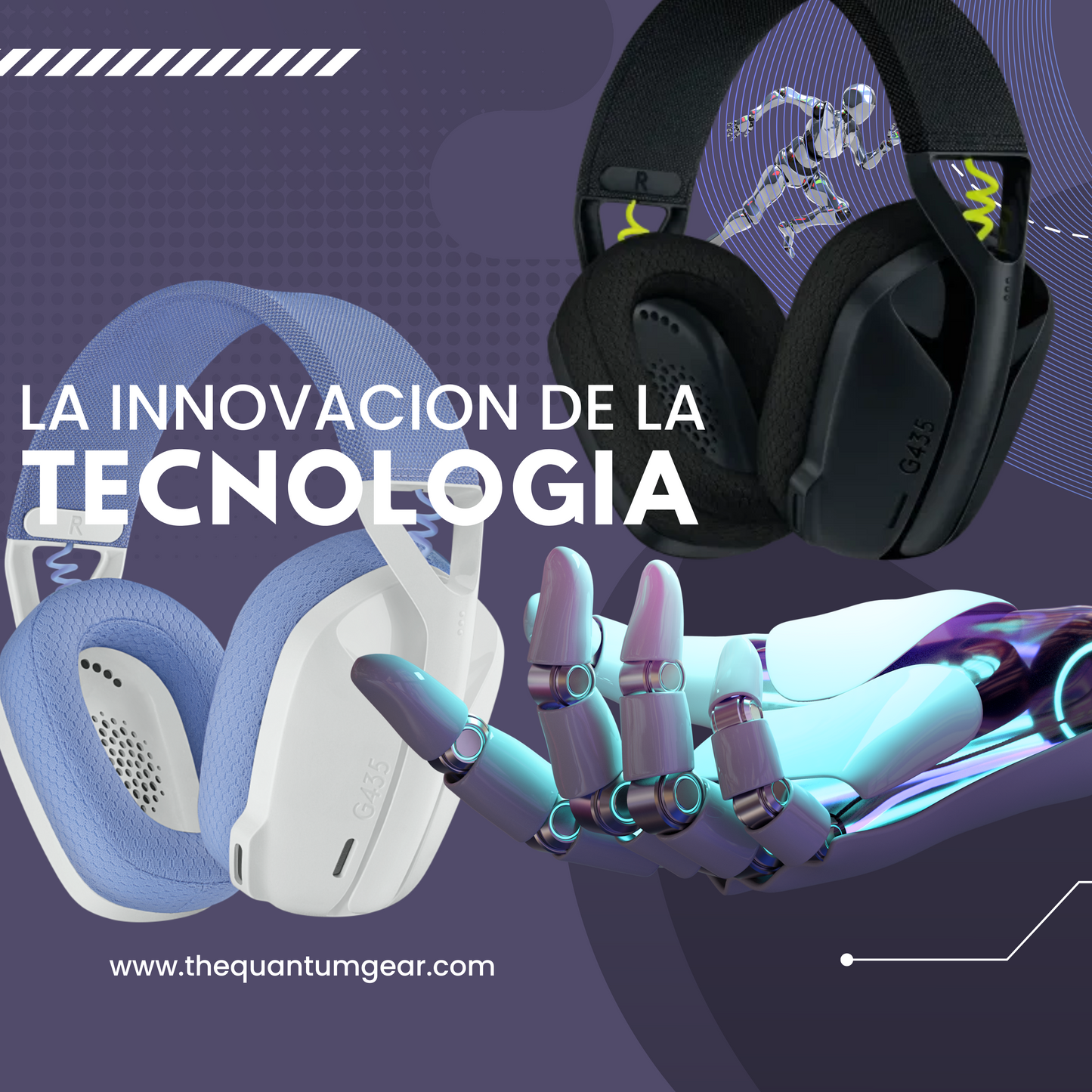 Logitech G435 – Sonido Envolvente 7.1 y Conexión Inalámbrica para Gamers Pro 🎮🎧