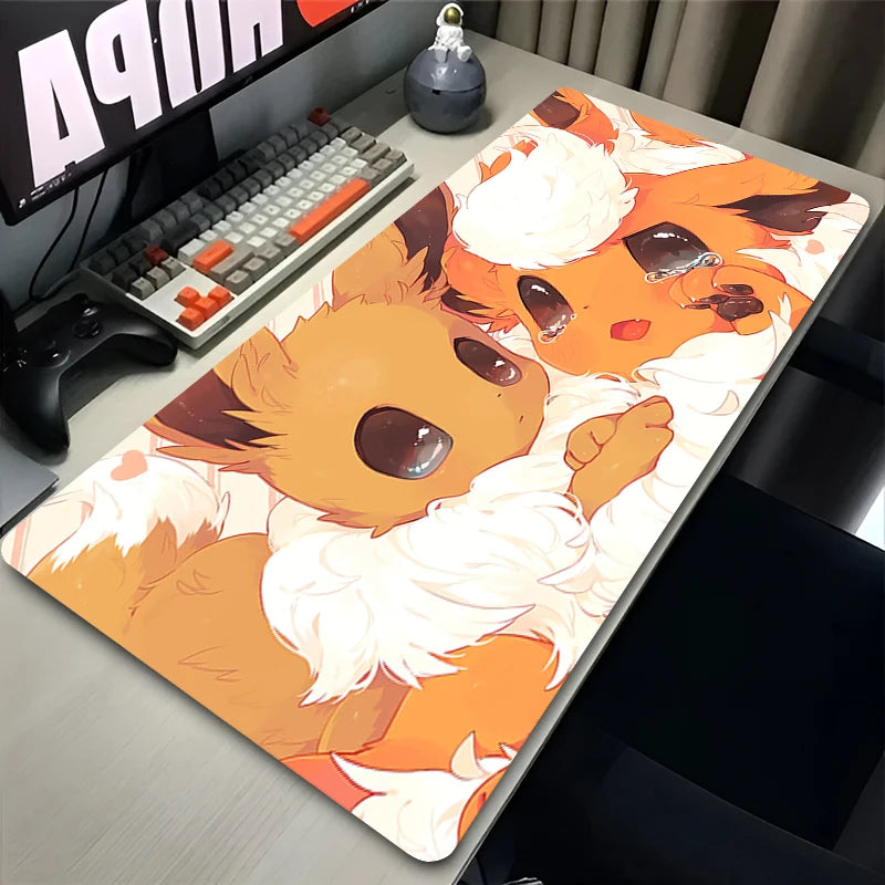 Mousepad de Eevee - Diseño Gamer Inspirado en Pokémon ✨ ¡Transforma tu setup con el estilo único de Eevee!