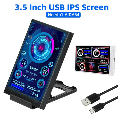 Mini Display 3.5'' IPS USB – Monitorea tu Hardware Fácilmente