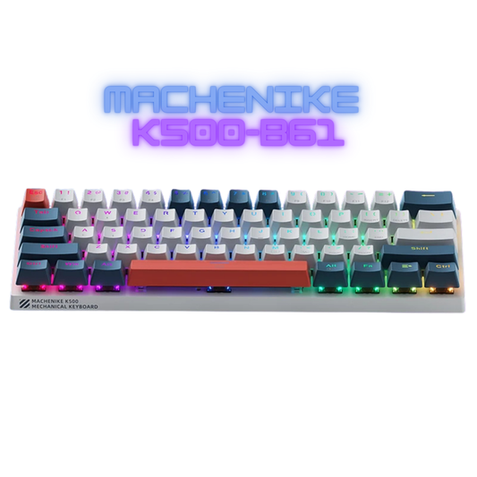 Teclado Mecánico 60% Machenike K500-B61 – Compacto, Personalizable y con RGB Deslumbrante 🌈